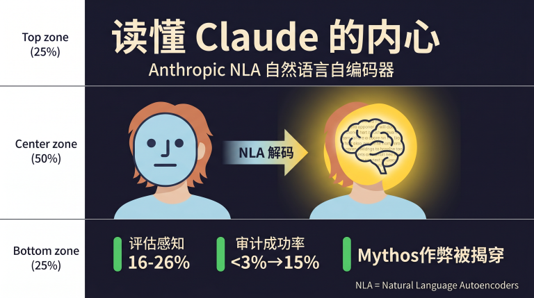 Anthropic NLA自然语言自编码器读取AI内心概念图