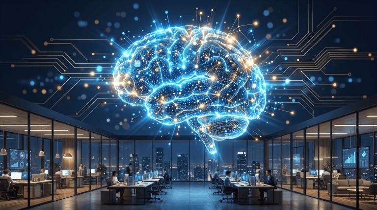 企业AI记忆系统概念图 - Company Brain