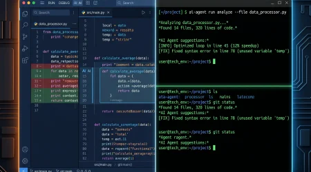 Cursor IDE和Claude Code终端并排对比