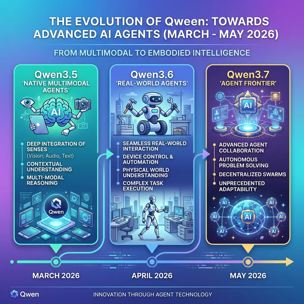 Qwen3.5到3.7版本演进时间线