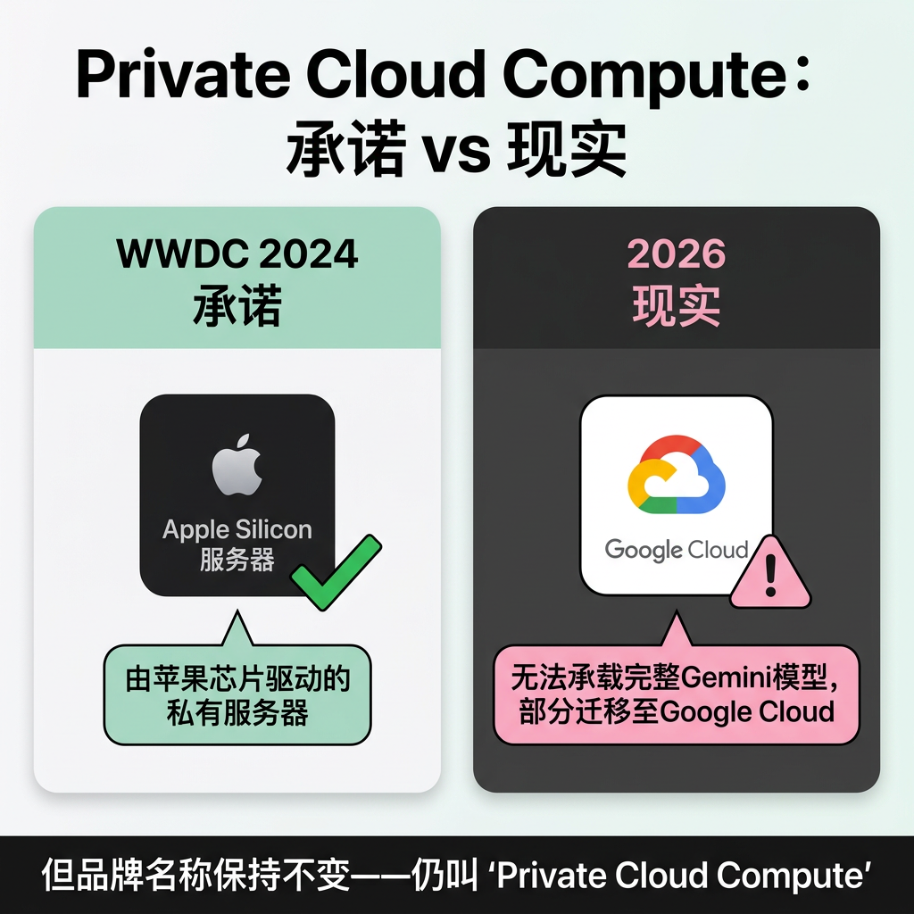 Apple Private Cloud Compute — 承诺 vs 现实对比