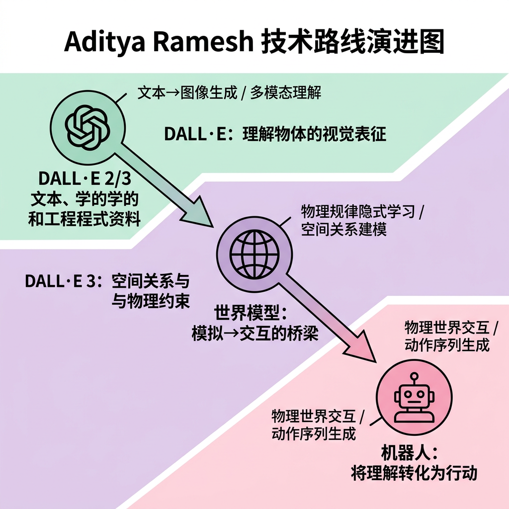 Aditya Ramesh 技术路线 — DALL·E → 世界模型 → 机器人