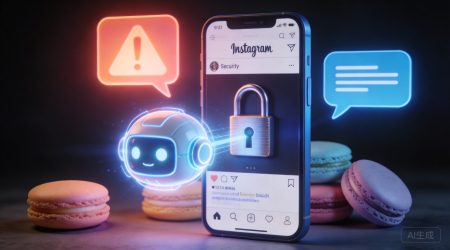AI安全漏洞概念图-被解锁的手机屏幕