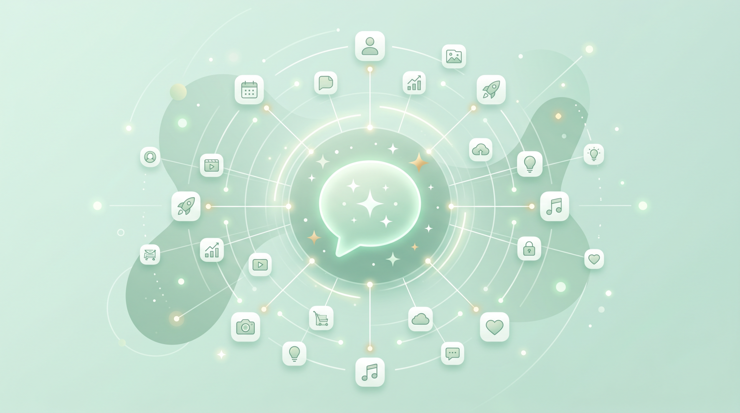 微信 AI 智能体与小程序生态连接示意