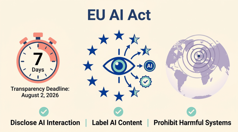 EU AI Act透明度规则8月2日生效倒计时
