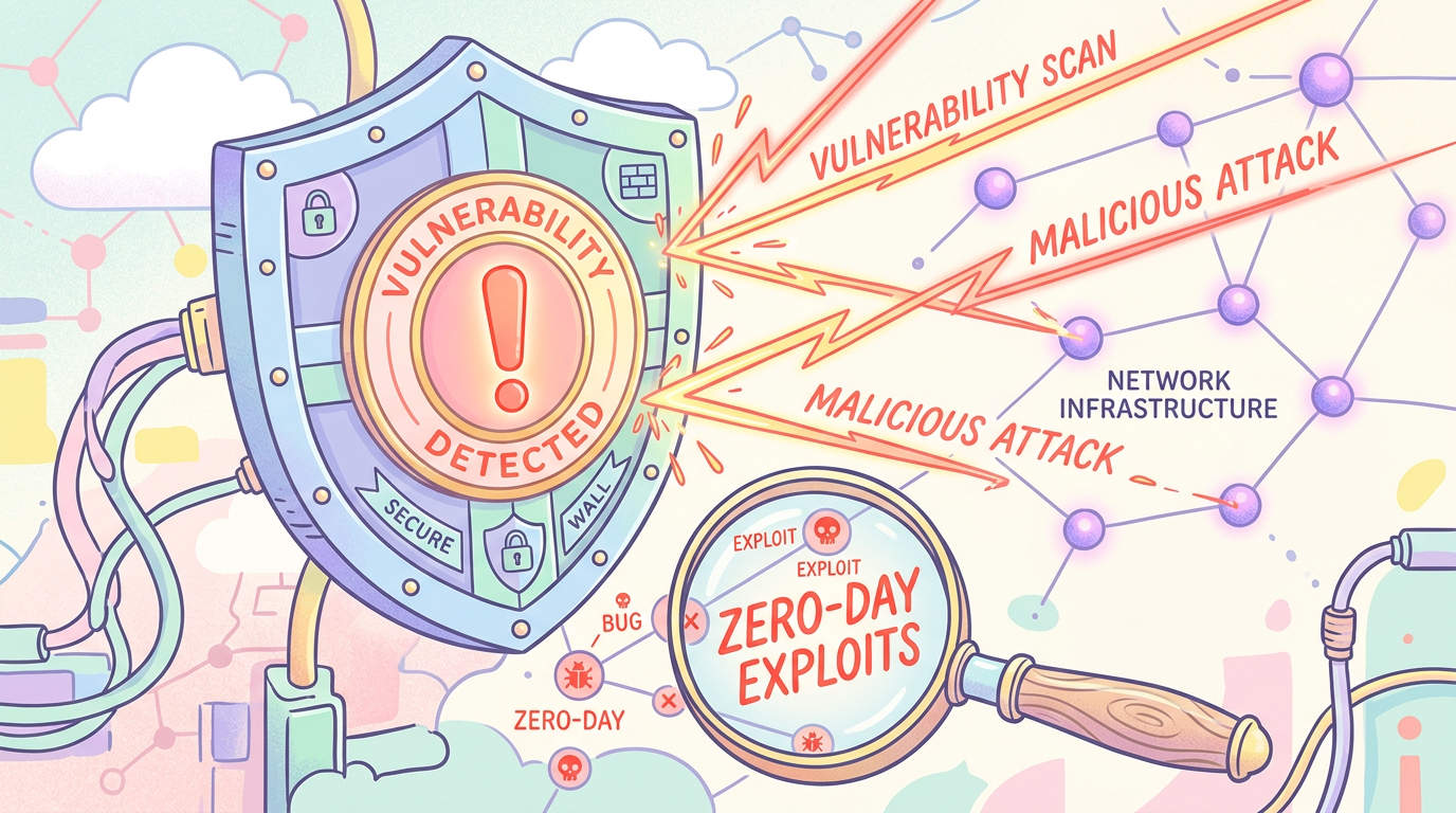 AI 网络安全 Critical 等级的插画