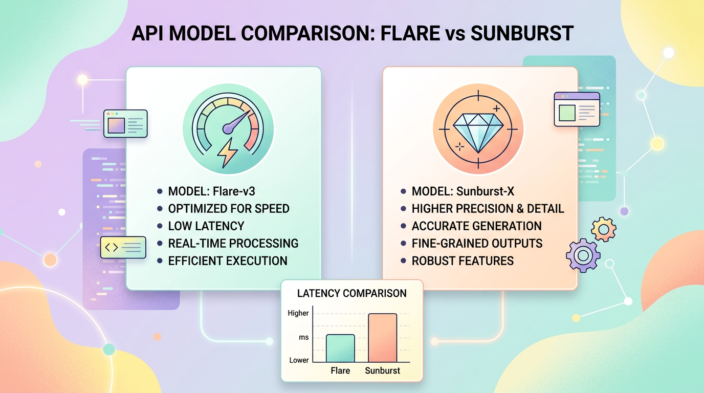 GPT-Image-2.5 Flare 与 Sunburst 双模型对比图