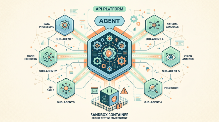 OpenAI Agents API 公测封面：AI Agent 平台概念图