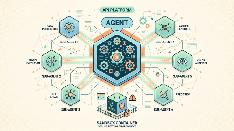 OpenAI Agents API 公测封面:AI Agent 平台概念图