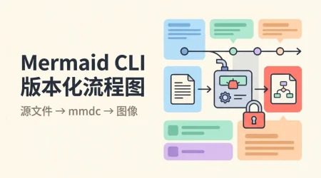 mmd 源文件经 mmdc 构建机输出为流程图图像